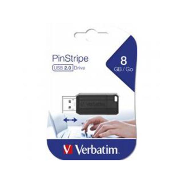 Verbatim 8gb Pinstripe Black 049062