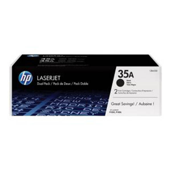 Hp 35ad 2 Pack Black Toner - Cb435ad