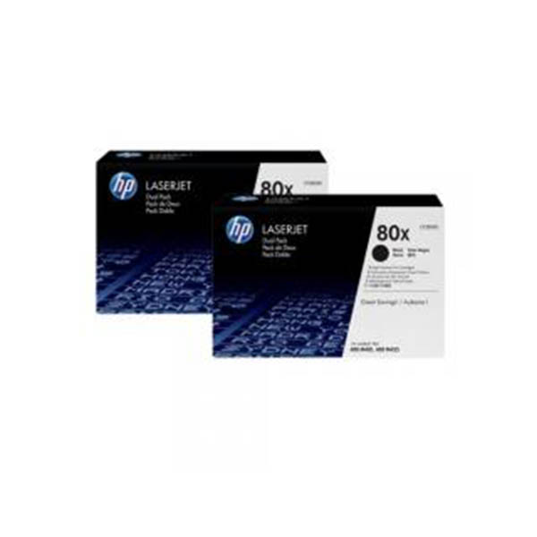 Hp 80xd 2 Pack Black Toners - Cf280xd