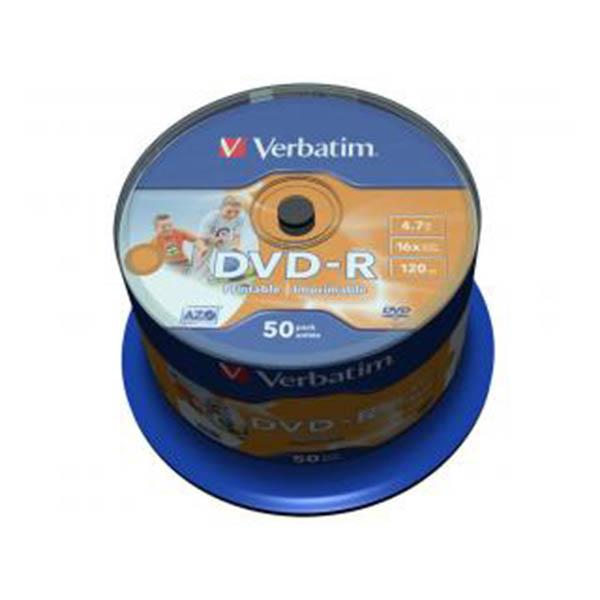 Dvd-r 16x 4.7gb Print 50pack Spindle 43533