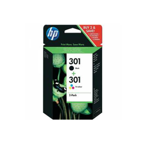 Hp 301 Black + 301 Colour Combo Pack