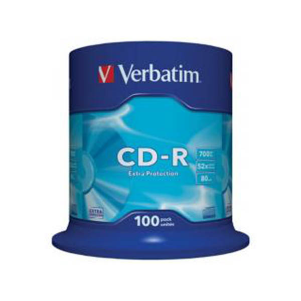 Verbatim Cdr 52x 700mb 100pack 43411
