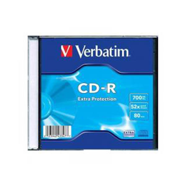 Cd-r 52x Slim Single Extra Protection 43347