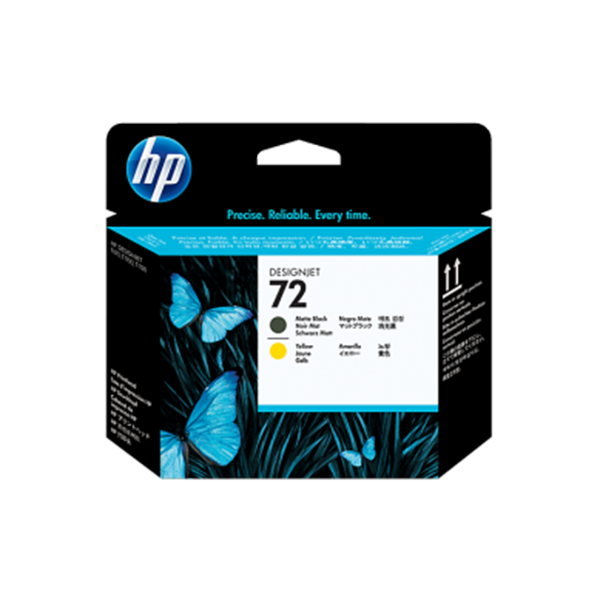 Hp 72 Head - Mat Black & Yellow C9384a