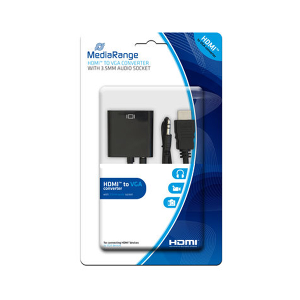 Mediarange Hdmi To Vga Converter 3.5mm