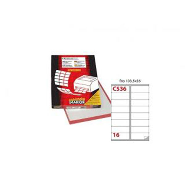 Markin Label A4 103.5x36mm 100 Sheets Box