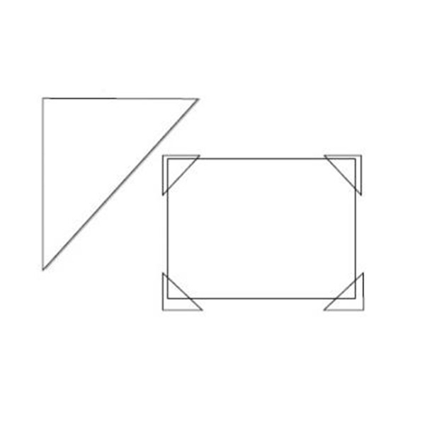 Markin Photo Corner Transparent 250 Pcs Box
