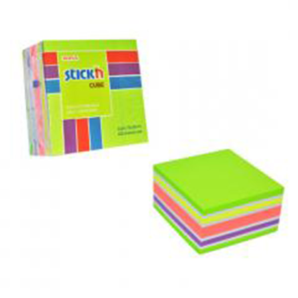 Stick N 76x76mm 400sheets/cube Neon & Pastel