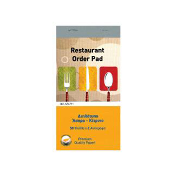 Restaurant Order Pad 50 Sheet 2-ply Ncr