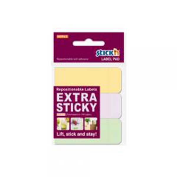Stick N Label Pad 25x65mm 120shx4pads Neon Co