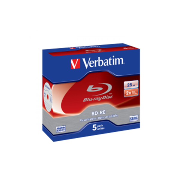 Verbatim Blu-ray 25gb 2x 5 Pack Jewel Case