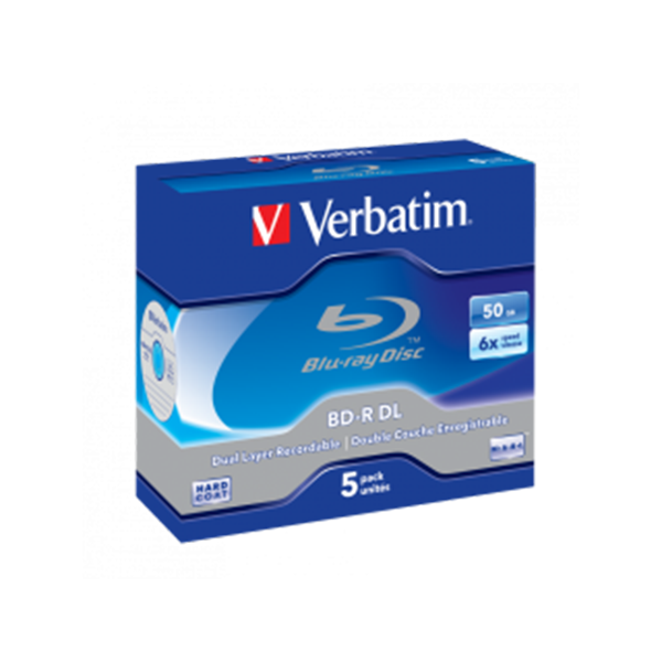 Verbatim Blu-ray 50gb 6x 5 Pack Jewel Case