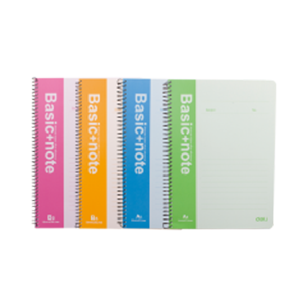 Deli Spiral Soft Cover Ruled Notebook A5/80p