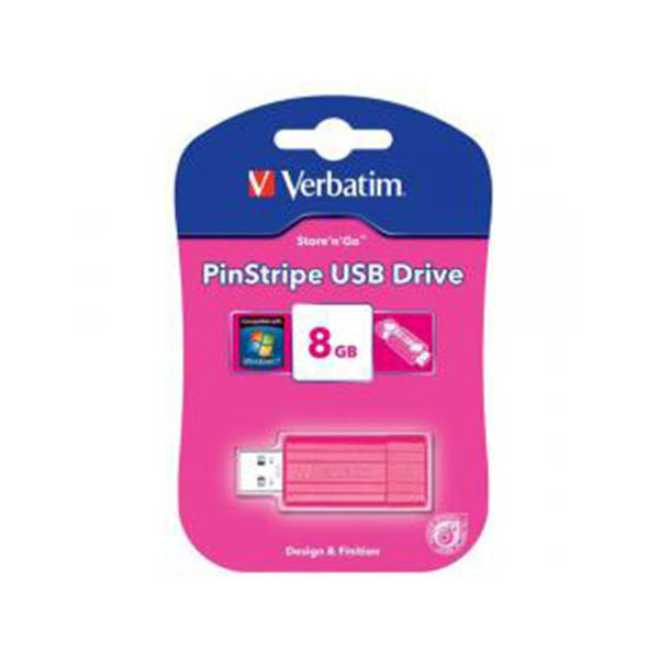 Verbatim 8gb Pinstripe Pink