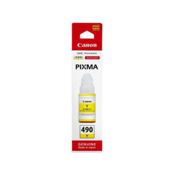 Canon Gi-490y Yellow Ink For G1400/g2400/g340
