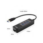 Unitek Y-3045c Usb3.0 3-port Hub Gibabit Lan
