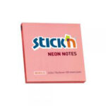 Stick N 76x76mm 100sheets Neon Paper Pink