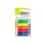 Stick N Flags 45x12mm 200sheets Neon 5pads