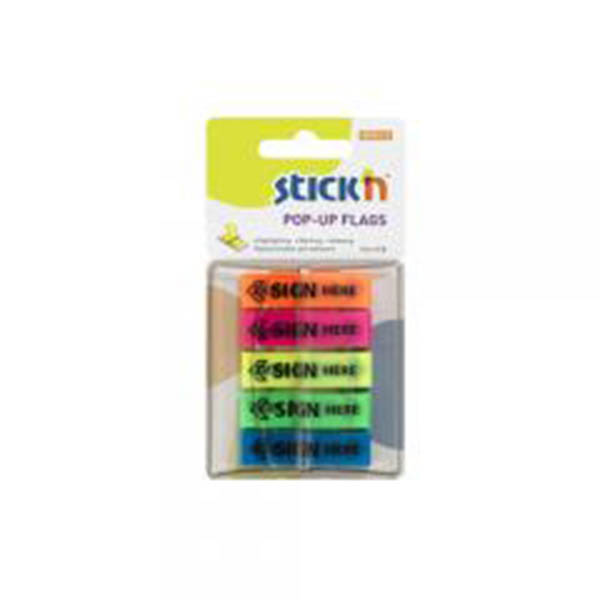 Stick N Flags 45x12mm 150sheets Sign Here 5p