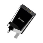 Baseus Funzi Dual Usb Charger 2.1a Uk Black