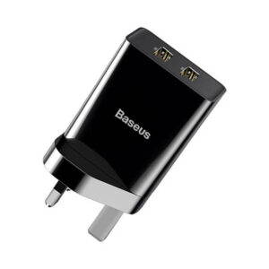 Baseus Funzi Dual Usb Charger 2.1a Uk Black