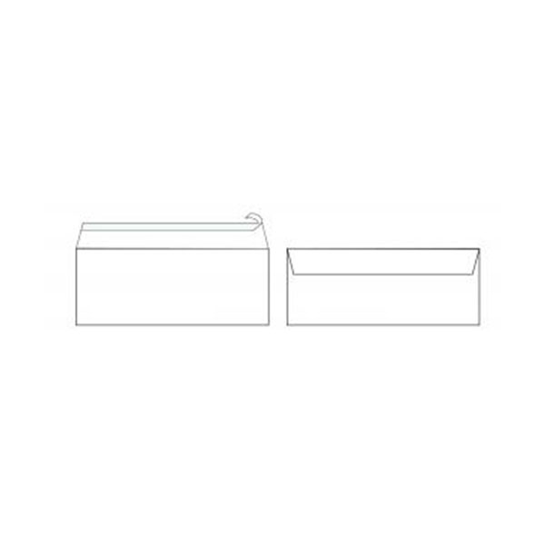 Golden Prime White Envelopes 114x229mm 1000pcs