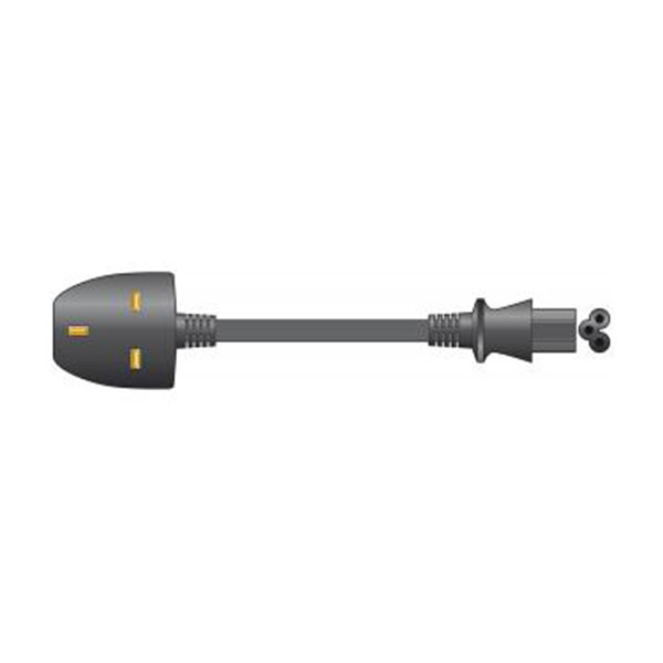 Mercury Laptop Power Cable Black 2.0m