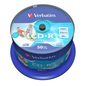 Cd-r 52x 700mb Printable 50pack Spindle 43309