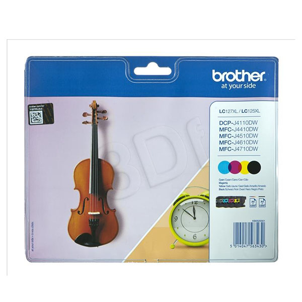 Brother Lc127xl Bk/lc125xl Colours Value Pack
