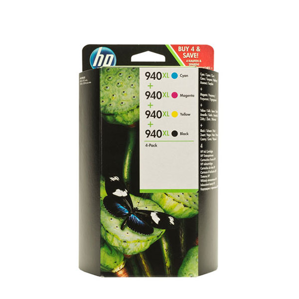 Hp 940xl Combo Pack Blk/c/m/y Inks